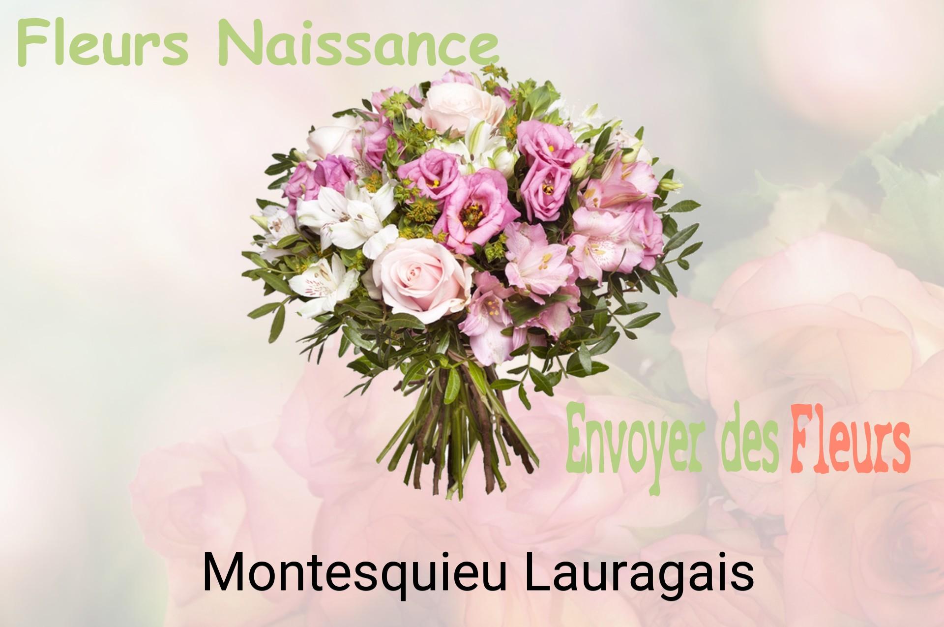 Bouquet de fleurs de naissance livré à Montesquieu-Lauragais